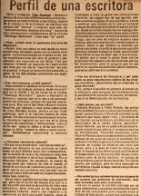 Perfil de una escritora